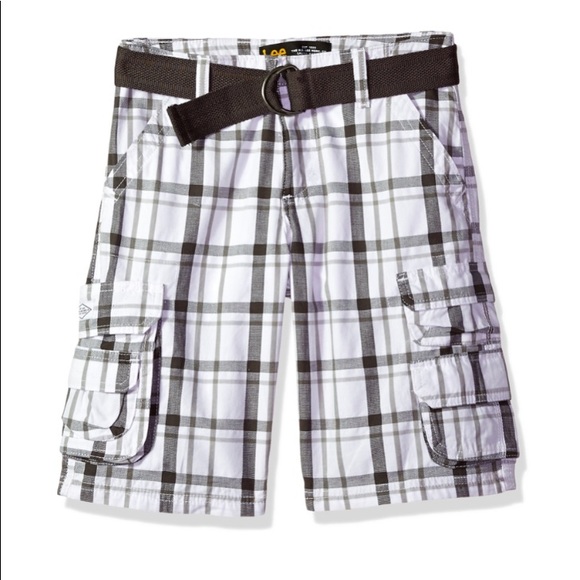Lee Childrens Apparel Big Boys Dungarees Belted Wyoming Cargo Short